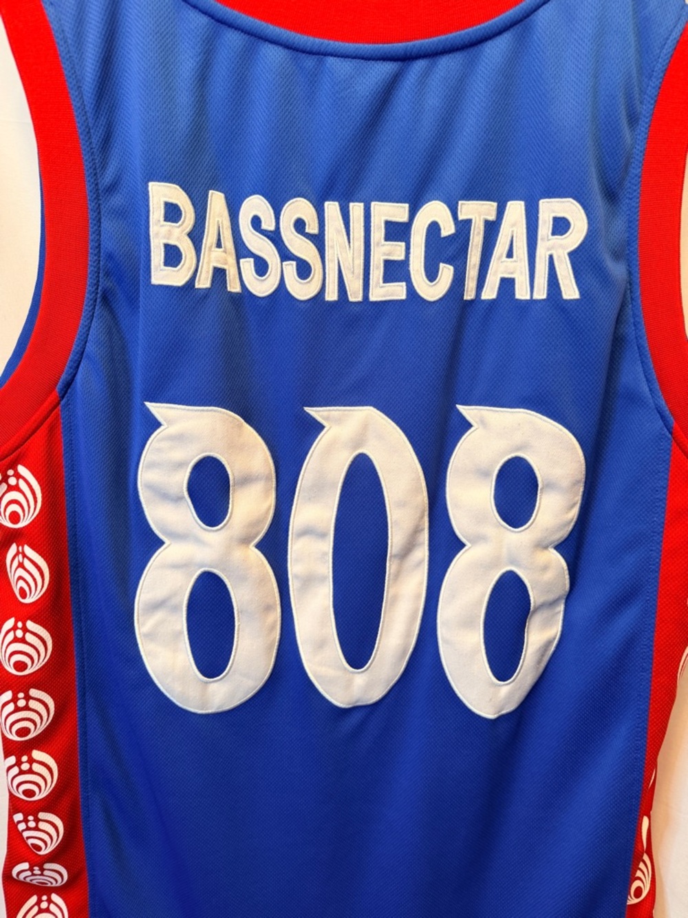 Bassnectar Jersey Adult Size XL Blue Red Music Techno 808 Dance EDM Embroidered - Picture 5 of 9